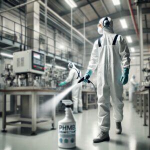 PHMB disinfectant to sanitize surfaces
